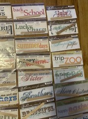 50 Lot Rub-On Transfers Titles My Minds Eye Bohemia Huge