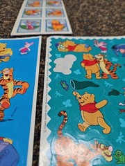 6 Sheets Vintage Hallmark WINNIE THE POOH Stickers 6 Sheets All Shown Disney