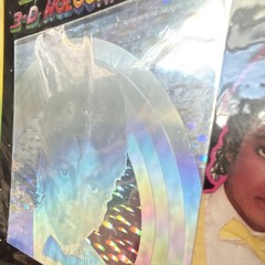 Vintage 1984 Michael Jackson Lazer Blazers 3-D Holographic Stickers Rare Unused