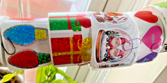 Retro Holiday Stickers Off The Roll: Christmas, Valentine’s Day, and Winter Fun!