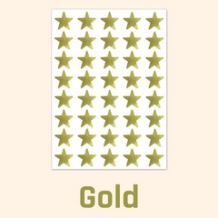 Gold Star Metallic Stickers 1000 Count Glitter for Educational and Craft Use