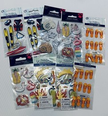 SandyLion Essentials Scrapbooking Stickers Lot Of 9