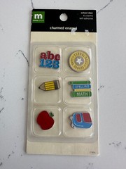 School Days Scrapbooking Kit Supplies – Paper Stickers Embellishments Charms