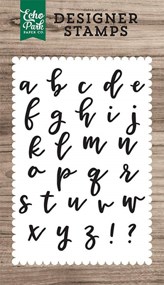 Echo Park Designer Clear Cling Stamps ANDIE LOWERCASE ALPHABET Scrapbooking