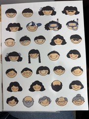 Cock-A-Doodle Page Pal Heads “Asian”Scrapbooking Die-Cut