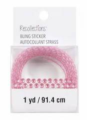 2PC Recollections Glitter/Bling Theme- Bling Butterflies & 1 YD Bling Roll- NEW