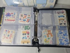 HUGE Creative Memories Binder, Sleeves, Stickers, & Paper Lot Binder #2