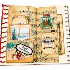 Handmade One-of-a-Kind Christmas Junk Journal | Vintage Altered Book |…