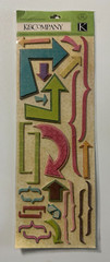 K & Company Chipboard Stickers-Variations-Tim Coffey, Brenda Walton, K Panacci