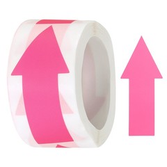 Sticker Labels 150 Count/Roll 1.2×2.8 Inch Fluorescent pink Arrow Shape Signs