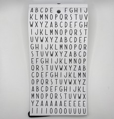 Park Lane Alphabet, Numbers, and Quotes Stickerbook 30 Sheets Used