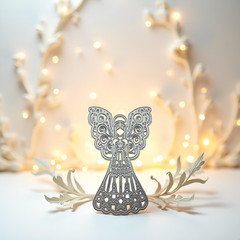 Winged Angel Die Cut for Card Making, Scrapbooking Die-Cuts, Ornament Metal Cutt