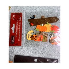Lot Of 12 New Fall Halloween Themed scrapbooking stickers Creative Memories