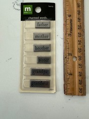 Making Memories Charmed Words Family Father Sister Grandpa Grandma Scrapbooking