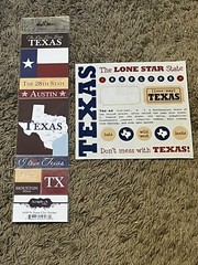 Scrapbooking Stickers Texas Austin I Love Texas Houston Dallas