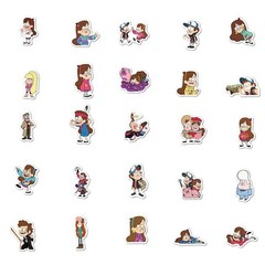 50Pcs Gravity Falls Stickers Pack Waterproof Sticker Cartoon