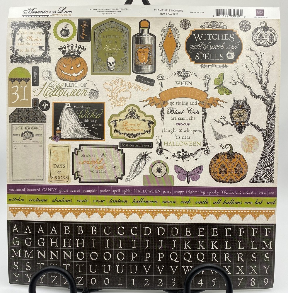 12″ x 12″ Scrapbook Stickers by Echo Park & Carta Bella – Your Choice