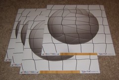 Echo Park 12×12 Double Sided Scrapbook Papers (4) ~ Sports Volleyball Court Net