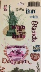 Miss Elizabeth’s ROAD TRIP Clear Mylar Stickers Travel Vacation Getaway Route 66