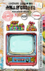 AALL AND CREATE – CLEAR ACRYLIC STAMPS – RETRO TREASURES