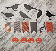 50 Halloween Die Cuts Cats Crows Witches Junk Journal Scrapbook Cardmaking