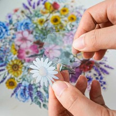 Floral Stickers for Scrapbooking Junk Journaling and DIY Planner Art Projects