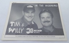 Vintage Tim McGraw KNIX FM 102.5 Country Music Promo Sticker