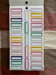 Used MAMBI Happy Planner 2018 Sticker Book Neon Lights Most Stickers Included