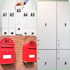Self-Adhesive 810-Piece Letter Sticker Set – Fashionable Indoor/Outdoor Use