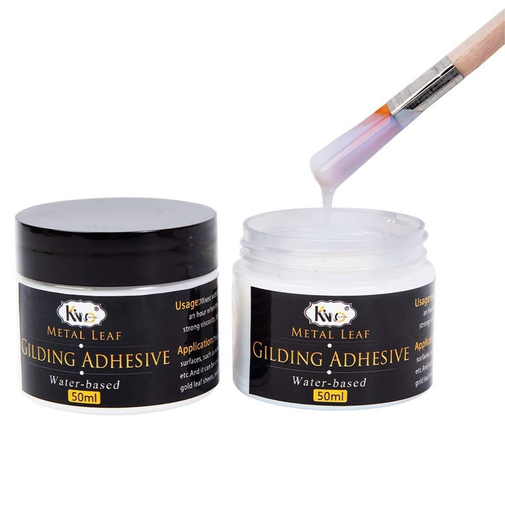 Gilding Adhesive, 100ml Epoxy Resin Gold Leaf Adhesive for Professional Craft…
