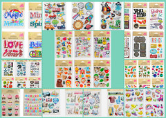 MEGA Bundle Sticker Planner Craft Scrapbook NOVELTY Variety Themes | 1099+ Pcs.