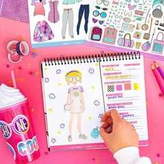 Sticker Stylist Designer Kit for Girls – Kids Sticker By Number Book For Girl…