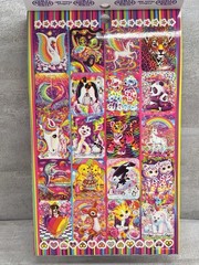 Lisa Frank – Sticker Book – Over 600 Stickers – 5 Sheets – Official Lisa Frank