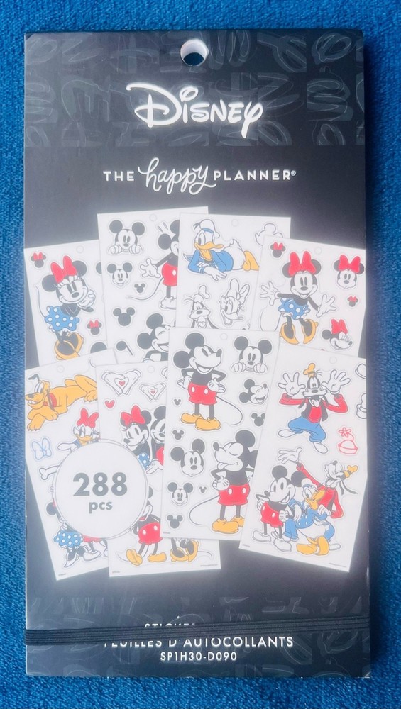 Disney The Happy Planner 288 PCS Mickey Mouse Minnie Sticker Pack NEW Books Gift