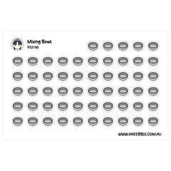 Mixing Bowl Planner Stickers – Bakery Cooking Tools