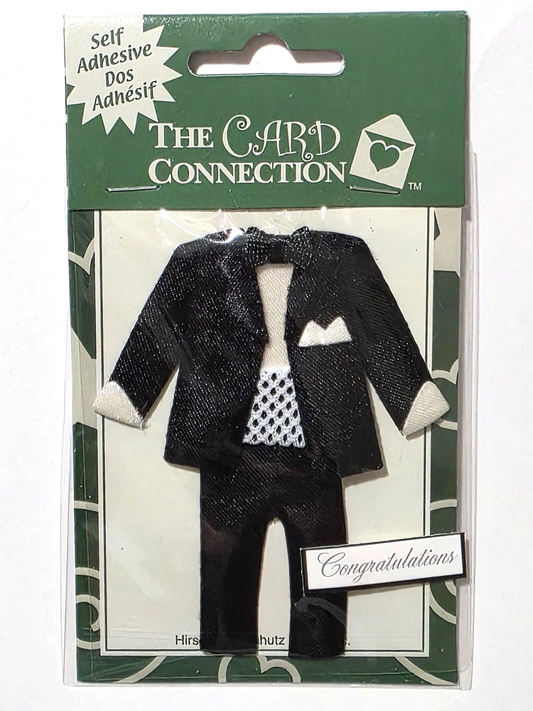 The Card Connection Self-Adhesive Embellishments – BLACK TUXEDO