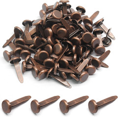 100 PCS Mini Brads Fasteners – Mini round Head Metal Paper Fasteners