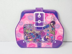 Lisa Frank Stickers Prismatic Purse Diva Glamour Girl Sticker Flakes fashion