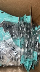 Rare lot of 100- Jolee’s Black & White Silver Metallic Spiders Halloween