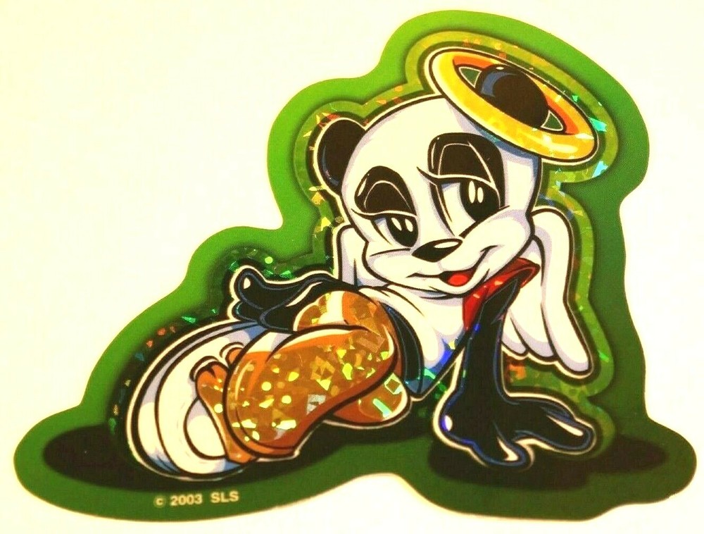 Cute Angel Animal Prism Sticker Decal Glossy Holo Vintage Collectible #3 of 15