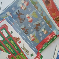 52 Packs Vintage stickety-doo-da stickers Christmas Collection Bundle