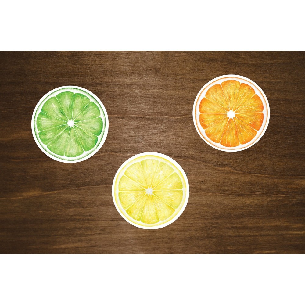 Orange, Lime, and Lemon Stickers | Die Cut, Glossy, Vinyl | Citrus Stickers