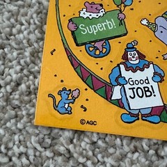 Vintage 80s 1990s American Greetings AGC Hallmark Circus Ring Bravo Stickers Lot