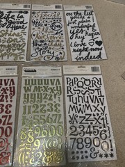 LOT Thickers /American Crafts /Puffy /Scrapbook Stickers Letters Various Brands