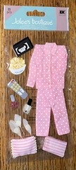 RARE Jolees Pajama Party Sleepover Movies Popcorn Nail Polish Scrapbook Stickers