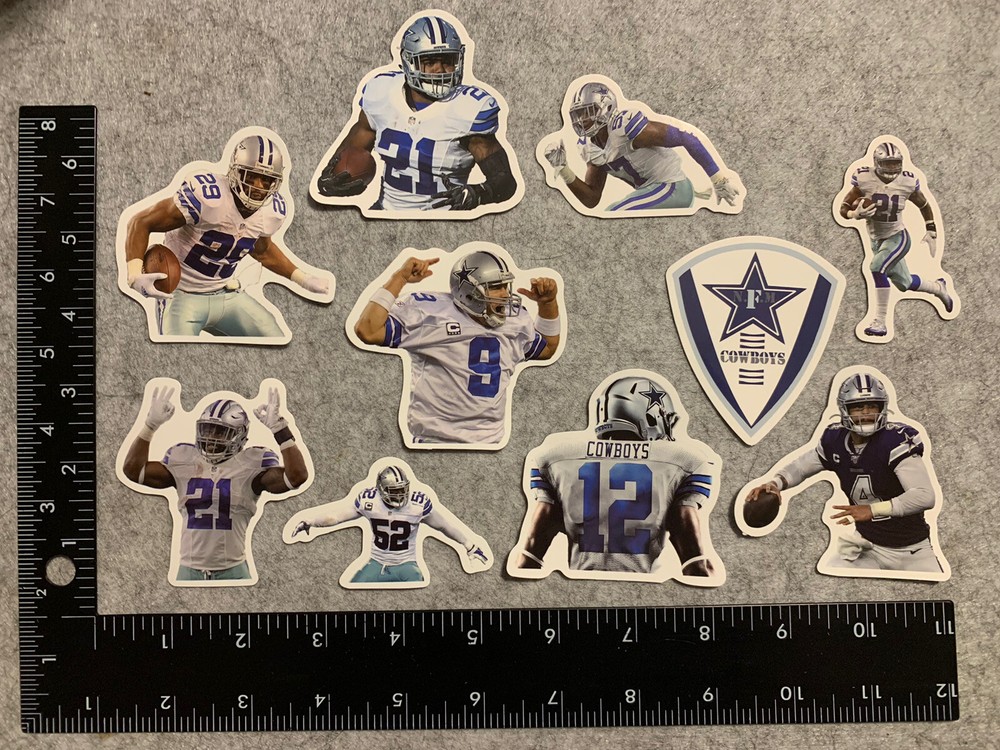 Lot of 10 Assorted Dallas Cowboys Stickers