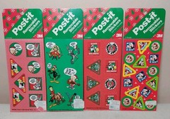 VINTAGE 1991 Lot of 4 Christmas Looney Toons, Disney Post it Removable Stickers