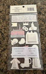 Recollections DENMARK Dimensional Stickers 14 Pieces World Travel