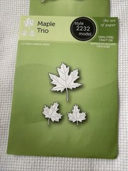 Poppy Stamp Cut Dies Bundle With 8 Fall Autumn Leaves Themed