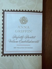 Anna Griffin Perfectly Printed Vellum Embellishments/ 96 Vellum Stickers NEW